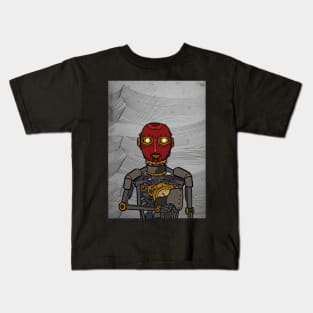 Unveil NFT Character - RobotMask WavesGlyph with Ape Eyes on TeePublic Kids T-Shirt